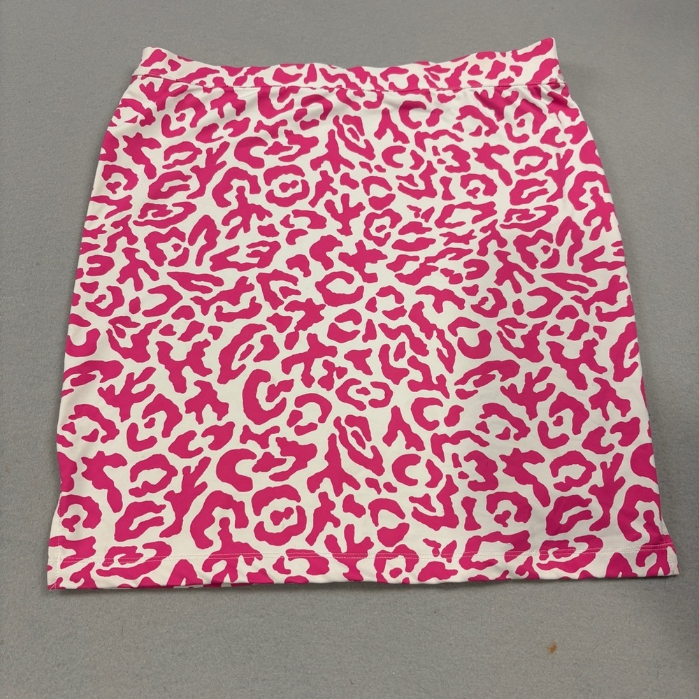 Persifor Pink Animal Print Active Skirt Stretch Women's Large